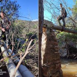 Rising water levels make reaching cameras rather exciting
